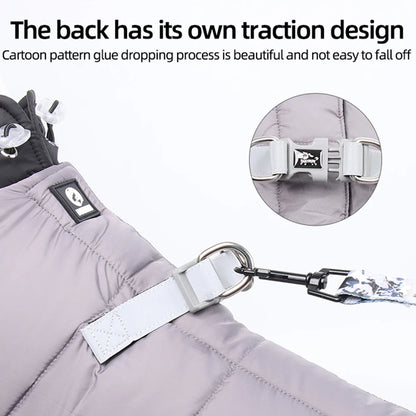 Zimowy kombinezon dla psa – ciepła, wodoodporna kurtka z odblaskami