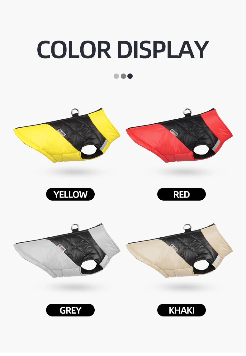 Ciepła, wodoodporna kurtka dla psa – HIT SEZONU ZIMOWEGO!!! (S–4XL)