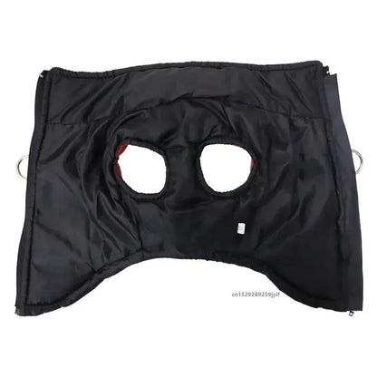 Pikowana kurtka dla psa z zamkiem i zaczepem na smycz